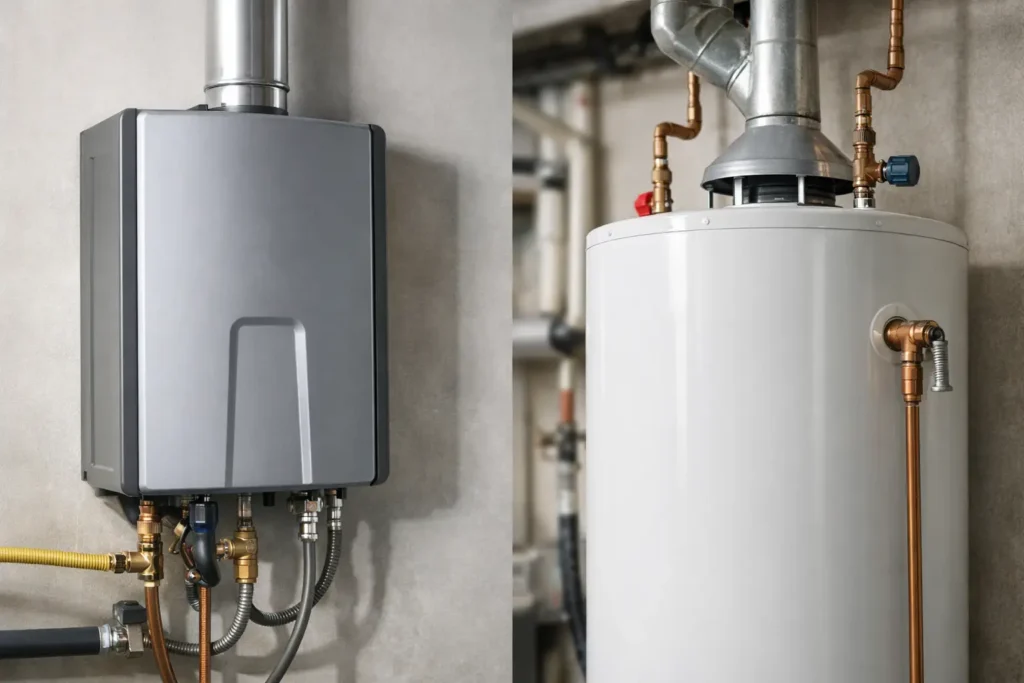 Tankless Versus Tank Water Heater Compared